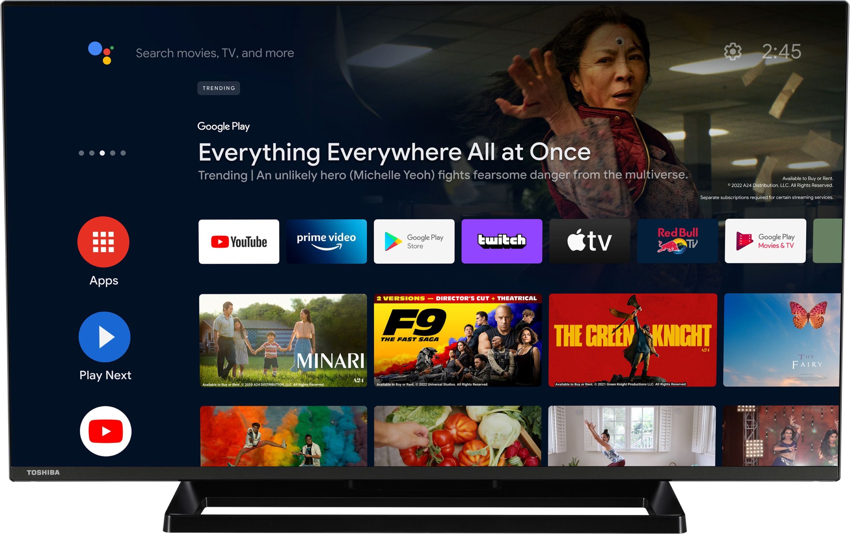 Toshiba 40LA3E63DAZ Android TV 40 Zoll Fernseher (Full HD Smart TV, HDR, Google Assistant, Triple-Tuner)