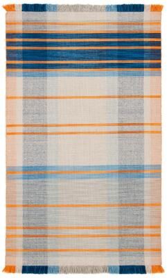 SAFAVIEH Striped Kilim Gennara Wool Fringe Rug