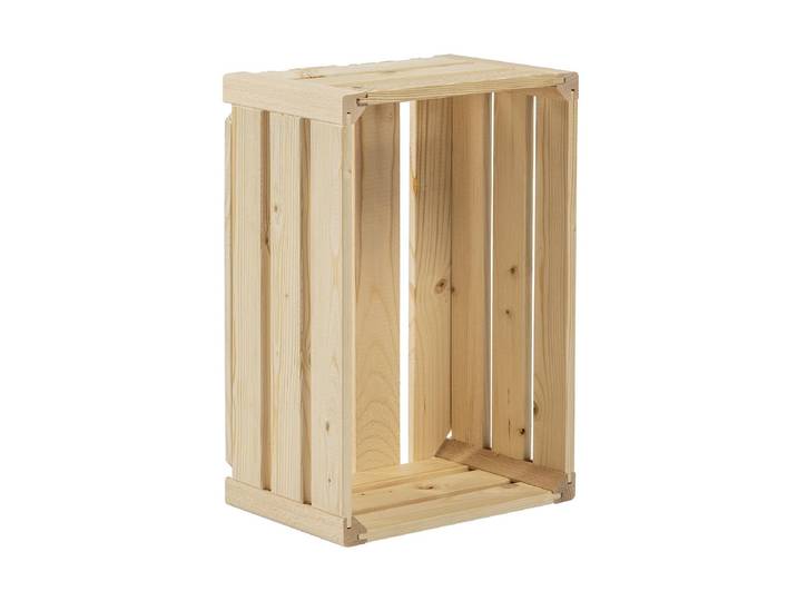 Holzkiste HOLZ ZOLLHAUS Holz Zollhaus , beige (natur), B:23,3cm H:35cm T:16cm, Aufbewahrungsboxen, Holzkiste