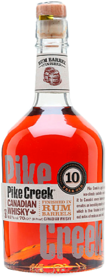 Hiram Walker & Sons Pike Creek 10 YO Rum Barrel Finish 70 cl. - 70cl