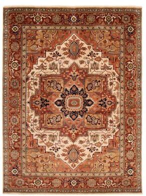 ECARPETGALLERY Hand-knotted Jules Sultane Ivory Wool Rug - 8'9 x 11'9