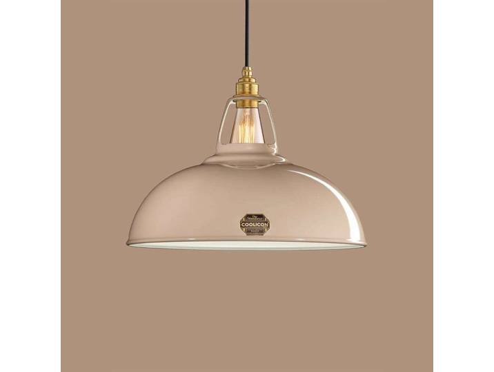 Large 1933 Design Pendelleuchte Latte Brown - Coolicon - Wohnzimmer - Metall