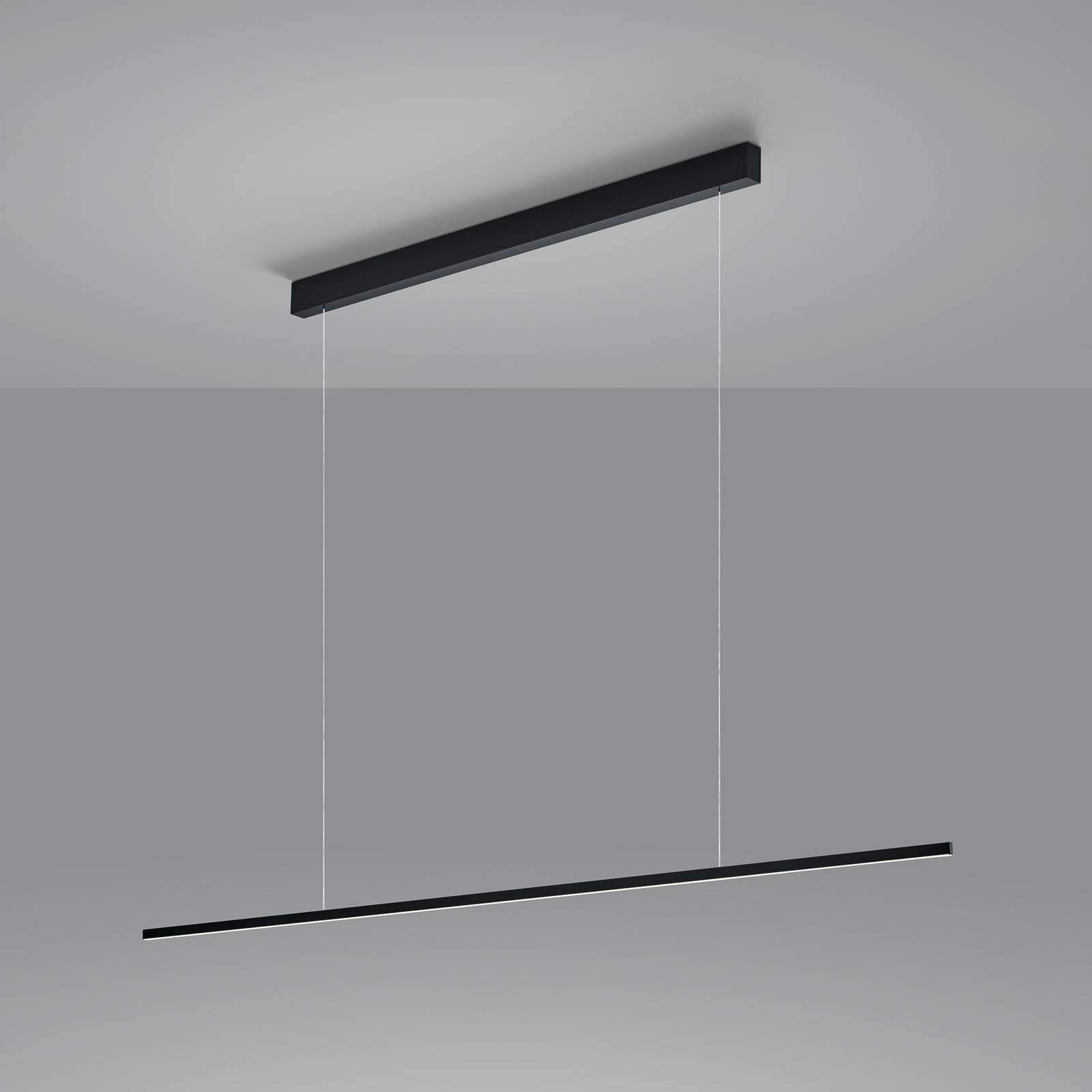 Helestra Pendant Light Loopy, dimmable, Black, Living / Dining Room, Aluminium, Modern, Ceiling Light