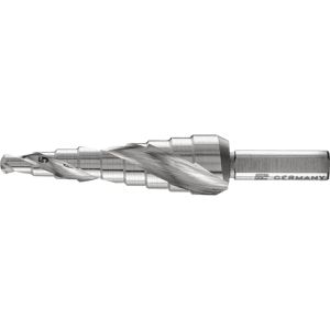 PFERD-TOOLS Stufenbohrer 25201036, HSS-Stahl, 4 - 12 mm Ø, Dreiflächenschaft