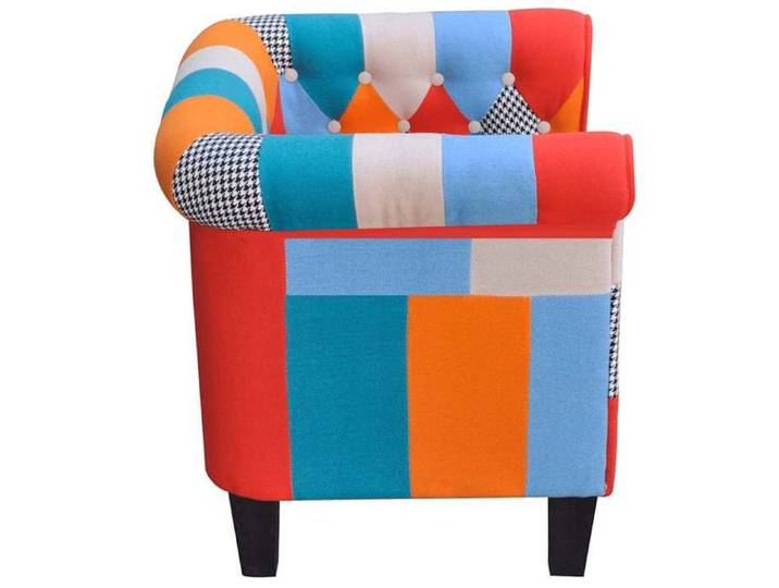 Multicolore - Fauteuil avec design de patchwork Tissu - Fauteuil individuel - Capacité 110 kg(1parcel)ith49r