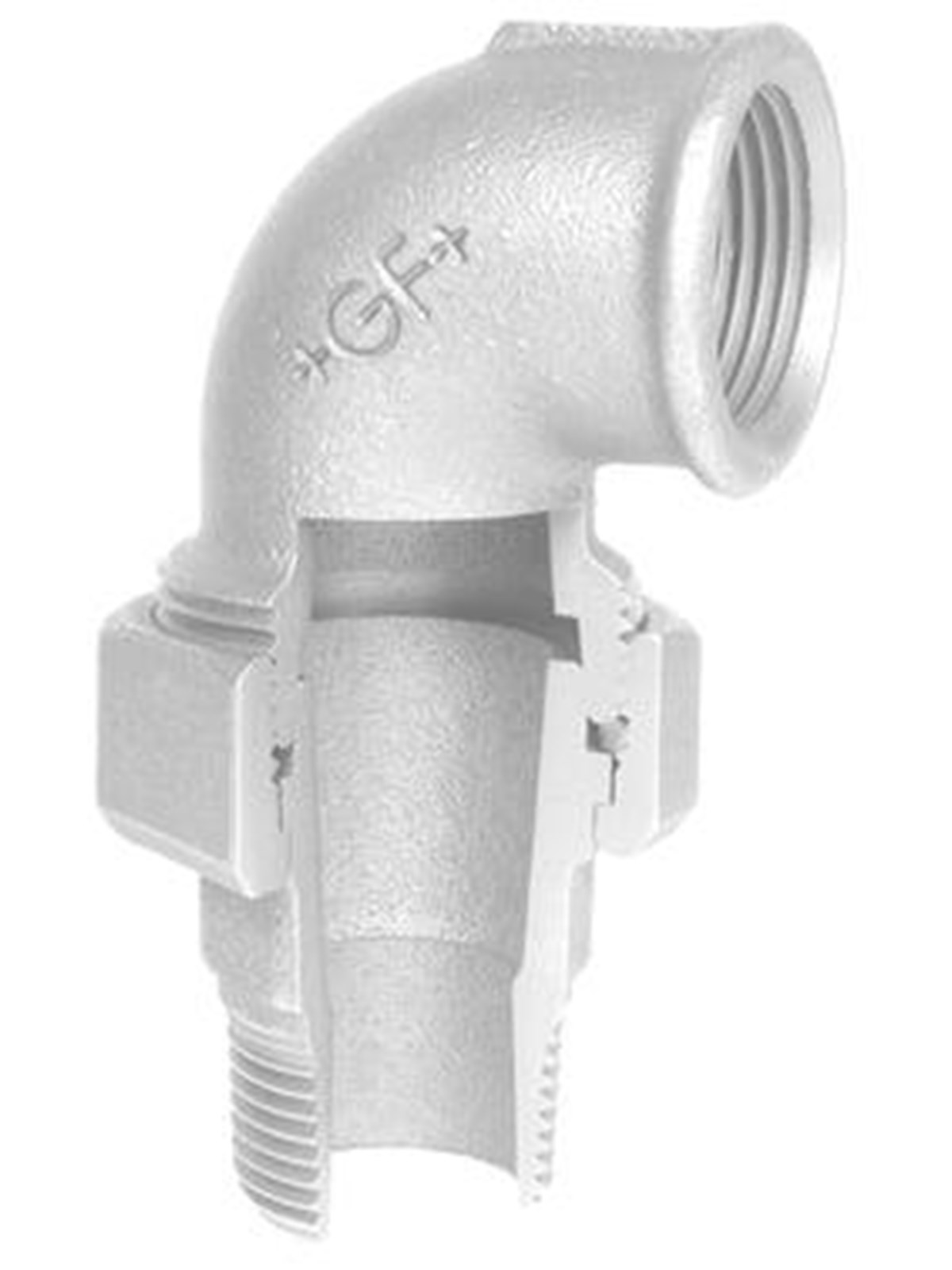 +GF+ Union elbow galvanized conical for m 3/4