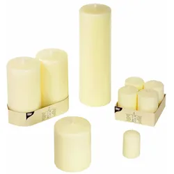 PAPSTAR Kerzen 6 cm elfenbein