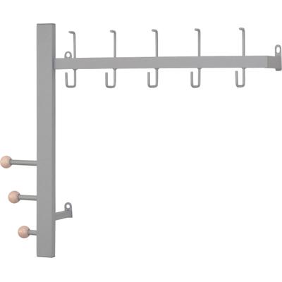Garderobenleiste INOSIGN, grau (alufarben), B:64cm H:53cm T:15cm, Metall, Garderobenhalter, aus Metall, Breite 64 cm