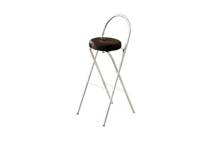 IUVYTA Einfacher Barhocker, Hotel-Kassiererstuhl Klappbarer Hochhocker for Salon, Friseursalon, Nagelbarhocker, Möbel(Black 75cm)