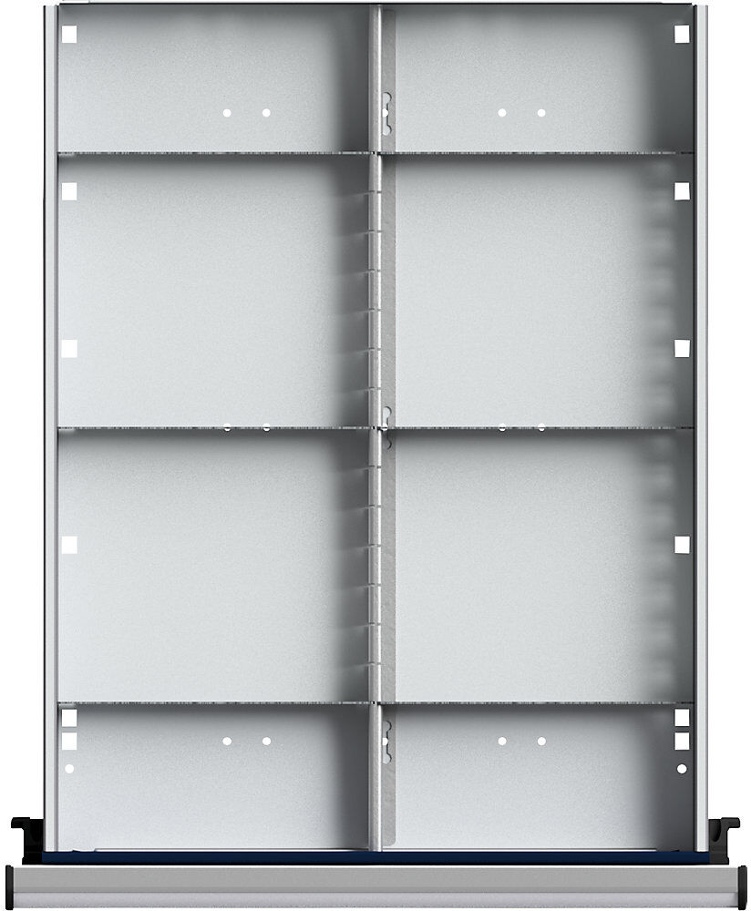 Schubladeneinteilungssatz, 1/2-Teilung, Fachhöhe 60 mm ANKE