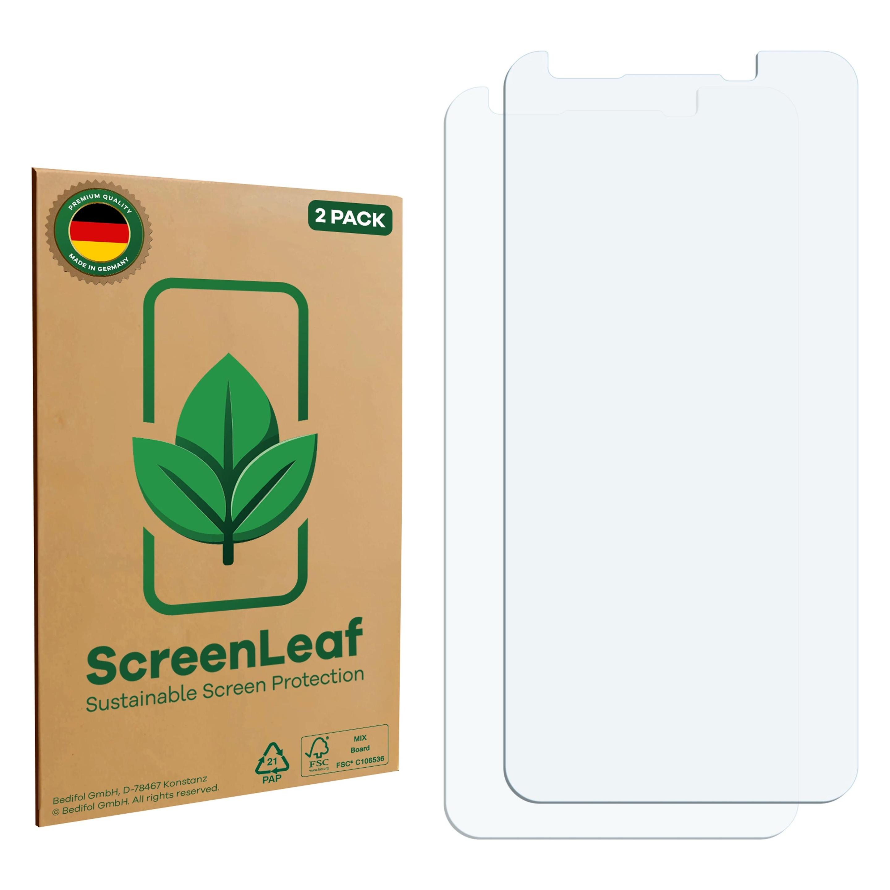ScreenLeaf Schutzfolie für Infinix Smart 2 Displayschutz Display Schutz Folie Klar Transparent (2 Stk., Infinix Smart 2 Pro) (6159100)