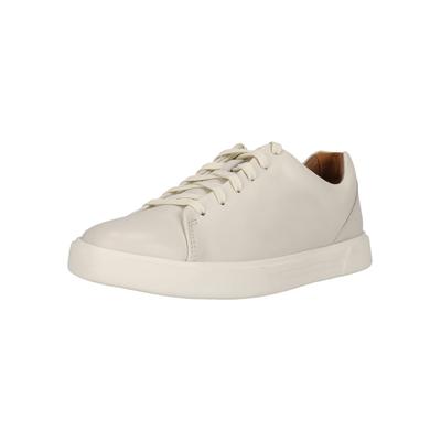 Sneaker CLARKS "Un Costa Lace", Herren, Gr. 40, weiß, Leder, Schuhe Sneaker, im schlichten Look mit Barfußkomfort