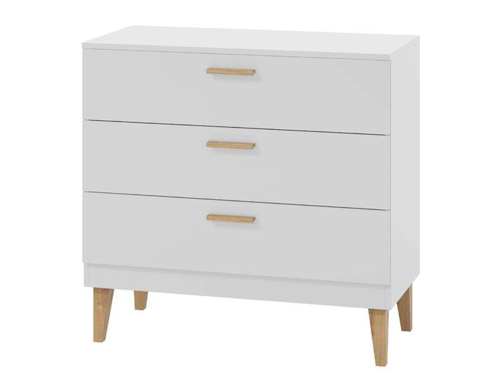 Commode 100 x 90 x 47cm Blanc/Blanc
