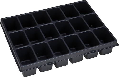Kleinteileeinsatz i-BOXX iB 72 B349xT265xH63mm Polystyrol m.18 Mulden
