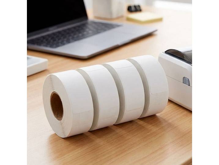 4er-Set Etikettenrollen für Bluetooth Thermodrucker CH12428