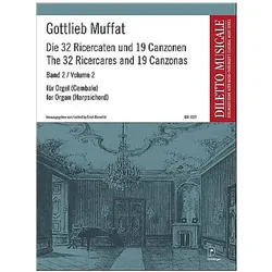 Die 32 Ricercaten und 19 Canzonen Band 2 Ricercaten Nr.20-32 für Orgel, Fachbücher von Gottlieb Muffat