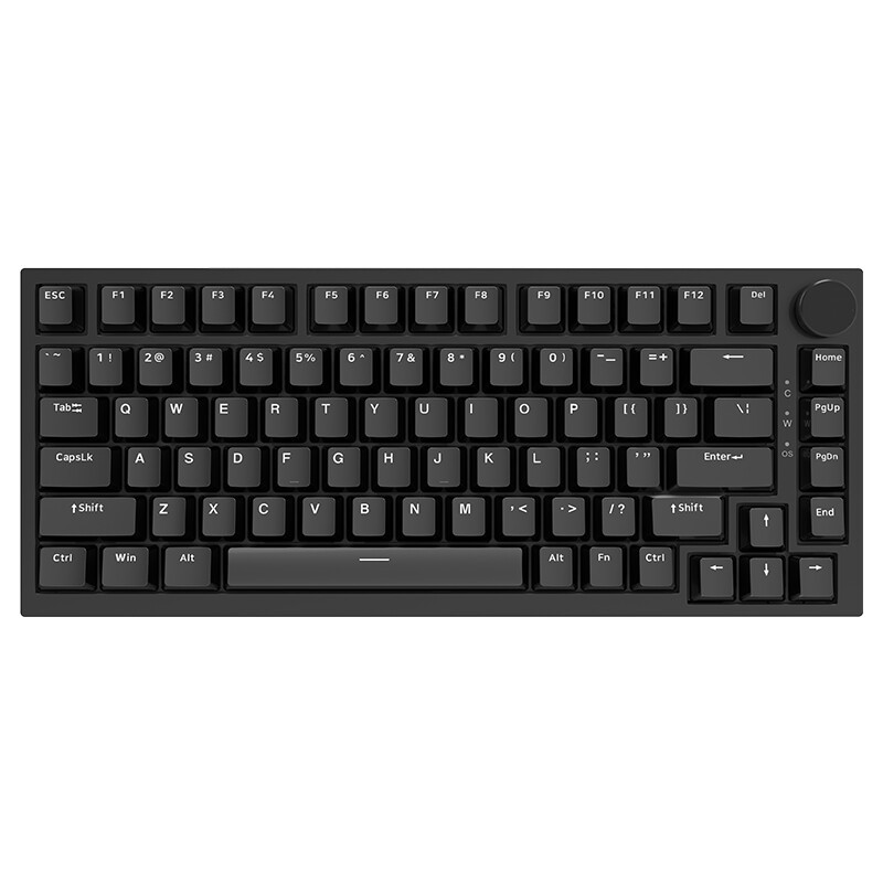 AJAZZ AK820 75% bedraad mechanisch toetsenbord, rode switches, US QWERTY, wit