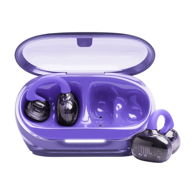JBL Soundgear Clips In-Ear Bluetooth Kopfhörer kabellos TWS 8 h Laufzeit IP54 (Violett) JBLSNDGEARCLPUR