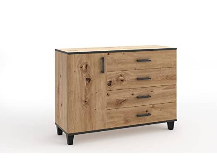 MargaretHadas24 Sideboard Kommode Vanessa I Schränke Holz Möbel Wohnzimmer mit Wohnzimmerschrank 120 cm