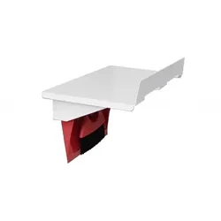 Hailo Universalablage 3271151 weiß mit Kehrset rot