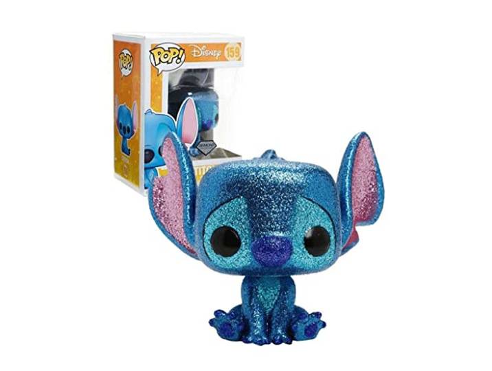 Funko - Disney Stitch Seated (Diamond Glitter) Lilo en Figurina, meerkleurig, 26038