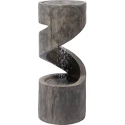 Dobar Polyresin-Brunnen mit Pumpe und LED ́s, rund