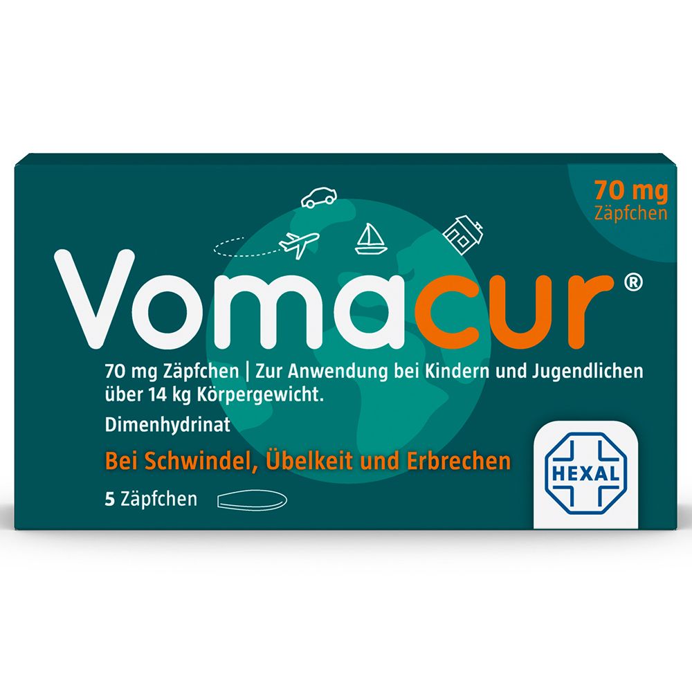 Vomacur 70 Suppositorien 5 St