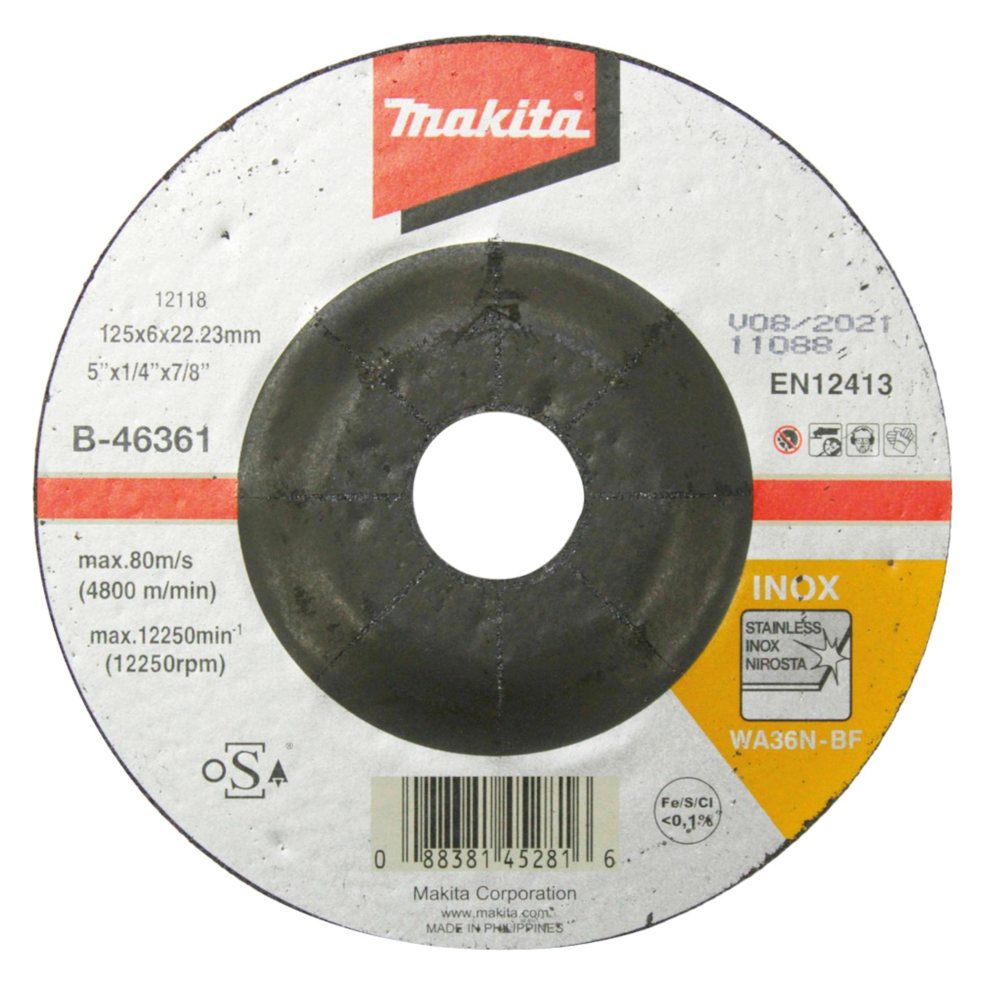 Makita Schruppscheibe 125x6mm INOX (B-46361)