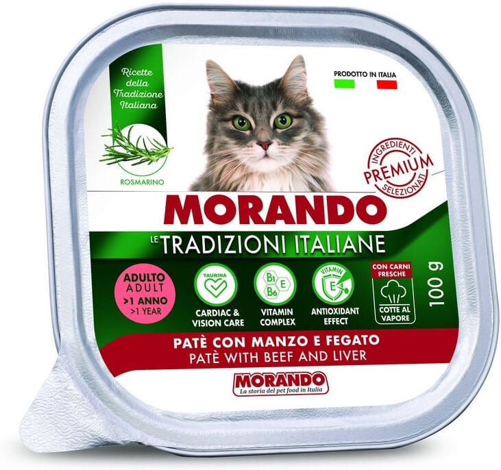 MORANDO Morandi Tradizioni Italiane Cat Vaschetta Multipack 32x100G MANZO E FEGATO