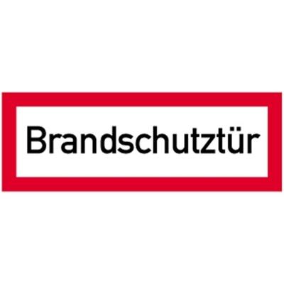 Aufkleber Brandschutztür, Folie, 210x74 mm
