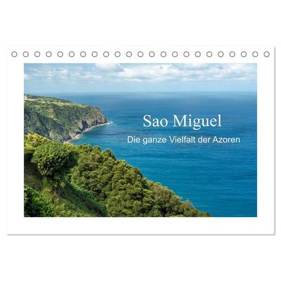 Sao Miguel - Die ganze Vielfalt der Azoren (Tischkalender 2026 DIN A5 quer), CALVENDO Monatskalender