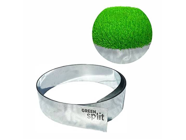 Borderrand afzetlint metaal alu/zink 25 cm x 10 meter Gazonrand Kantopsluiting