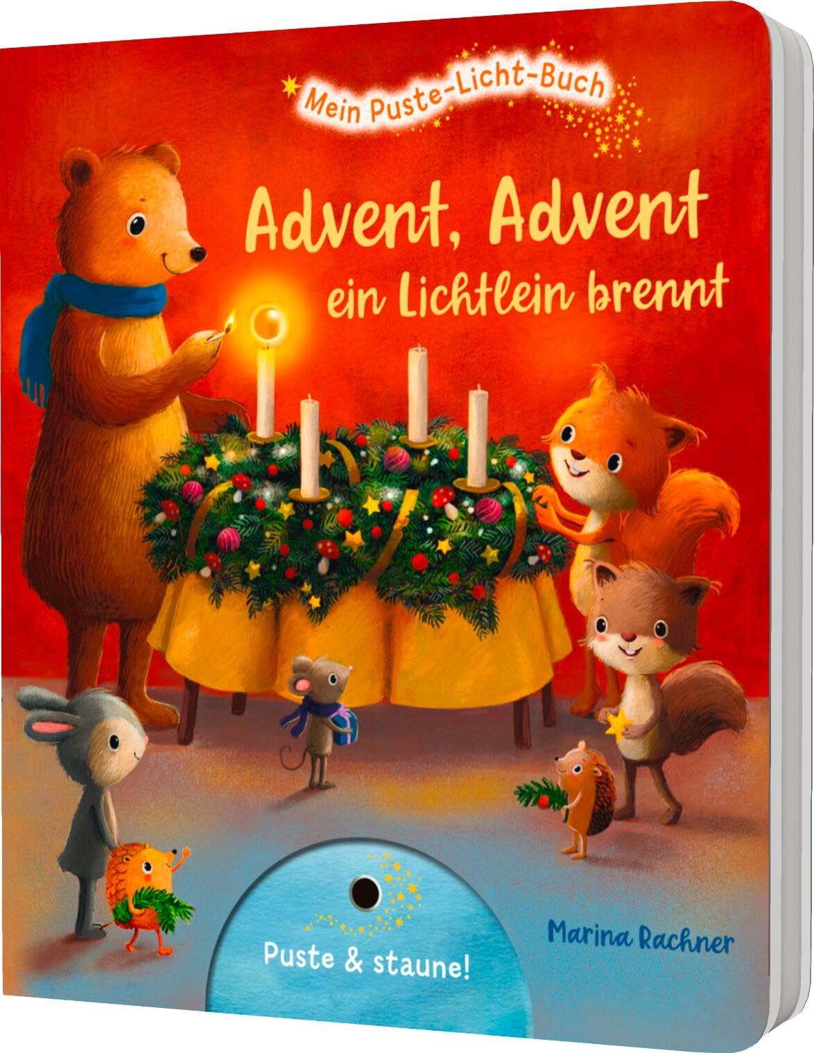 Sylvia Tress - Mein Puste-Licht-Buch: Advent, Advent, ein Lichtlein brennt: Advents-Pappebuch mit Puste-Licht und LED-Lämpchen - Preis vom 17.10.2026 19:25:27 h