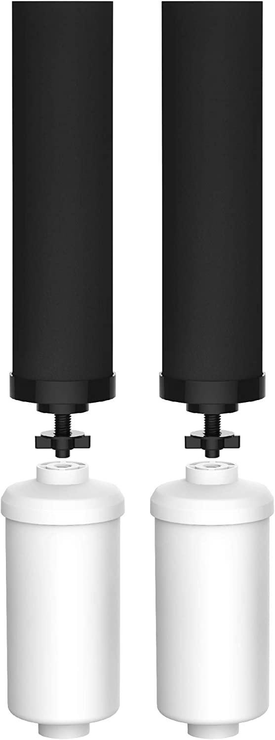 Dripio Waterfilterset, 4 stuks, zwart, voor zwaartekrachtsystemen