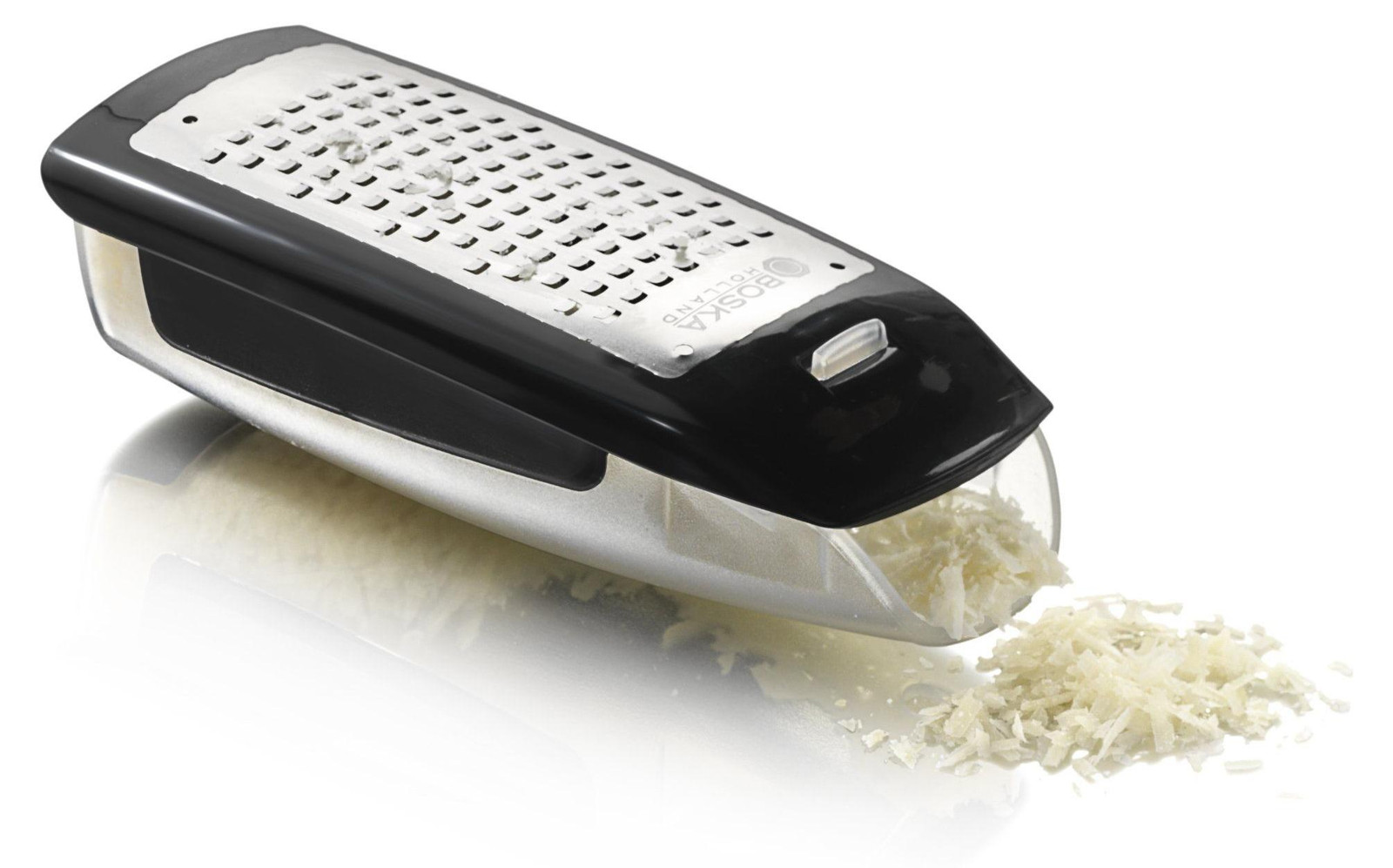 Selius Easy Grater Tafelrasp van RVS met Opvangbakje, Zwart