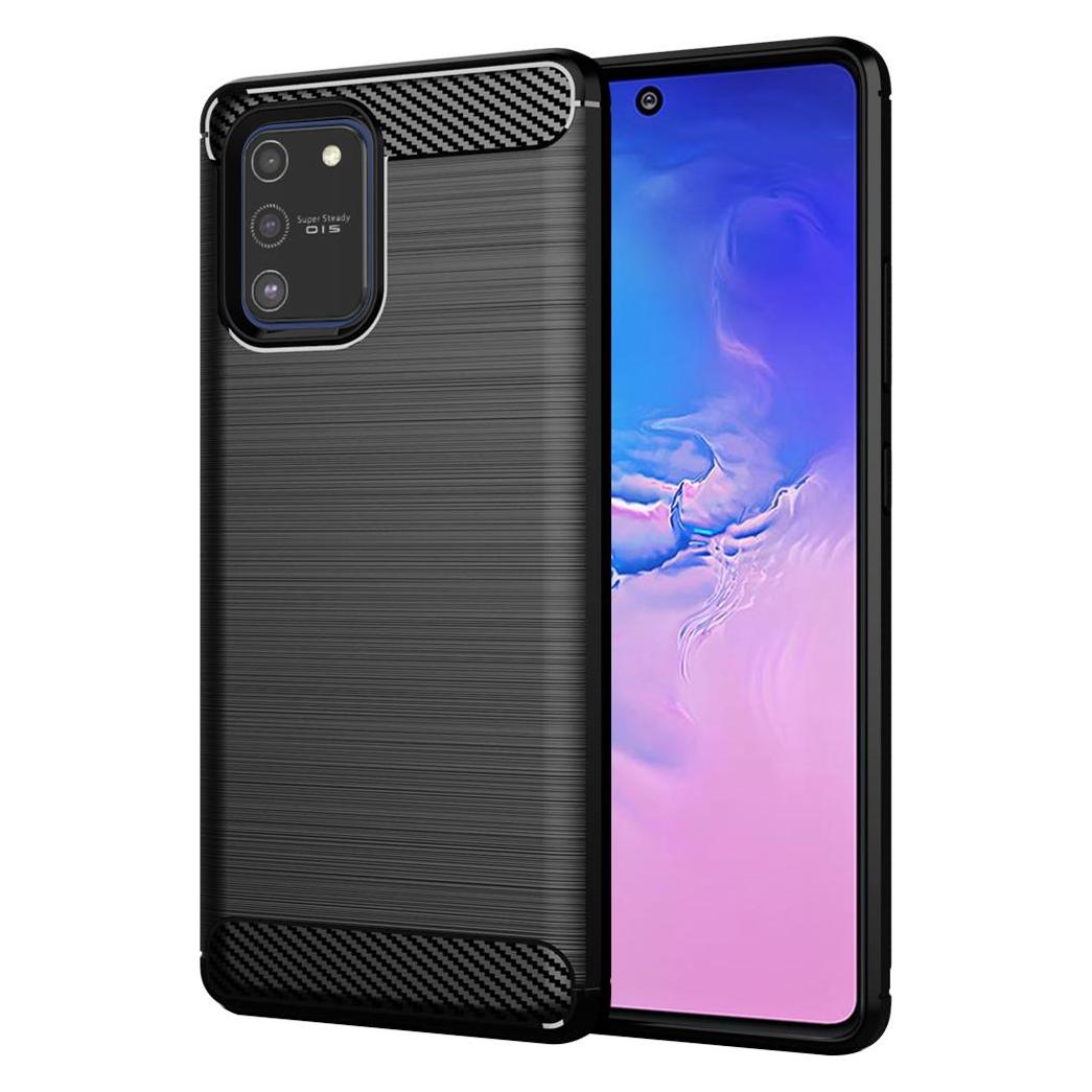 Techsuit - Carbon Silicone - Samsung Galaxy S10 Lite - Black (Samsung Galaxy S10 Lite) (56337068)