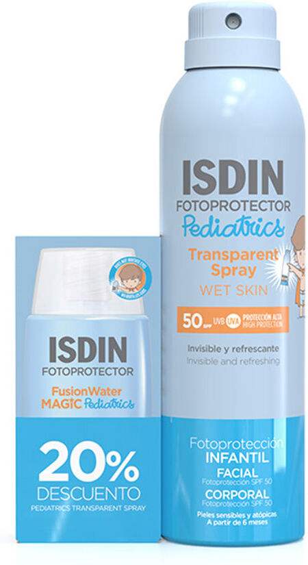 Isdin Crème solaire visage et corps pédiatrique SPF50, lot de 2