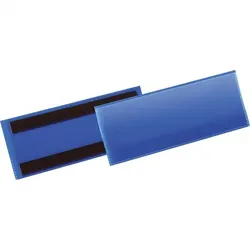 DURABLE Etikettentasche, magnetisch, blau/transparent, 210x74mm, 50/VE