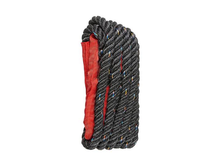 Festmacher mit Ruckdämpfer Schwarz-Rot 6 m 16 mm