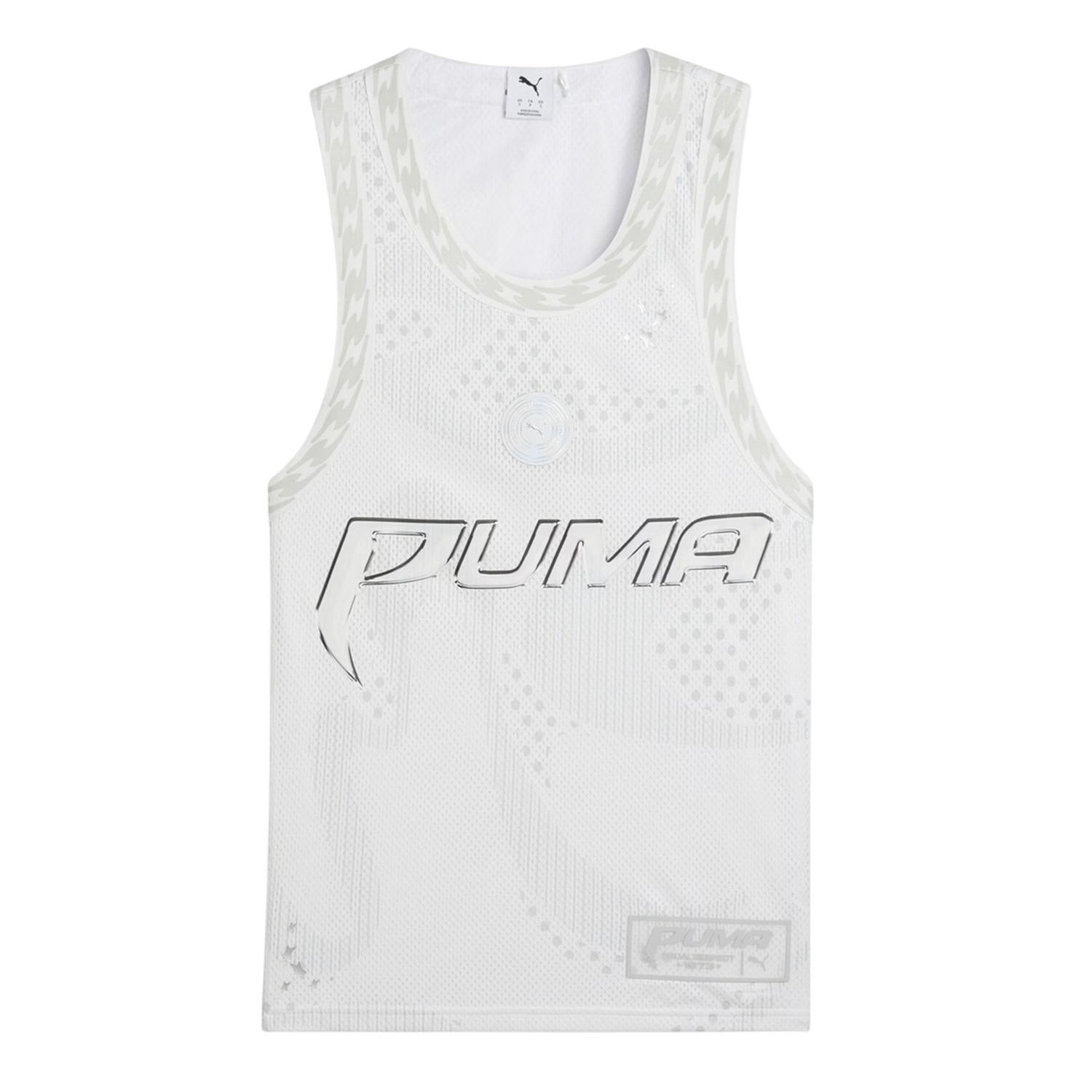 Puma Dames Mesh Prestaties Basketbalsjersey (Puma Wit)