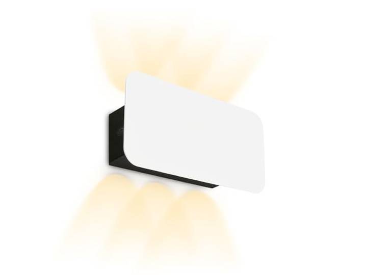 BRILONER - Applique murale sans fil avec batterie\, tactile\, variateur\, batterie et source lumineuse interchangeables\, Intérieur\, Lampe de couloir\, Cage d'escalier\, Éclairage mural\, 7x9x4\,3 cm\, Blanc