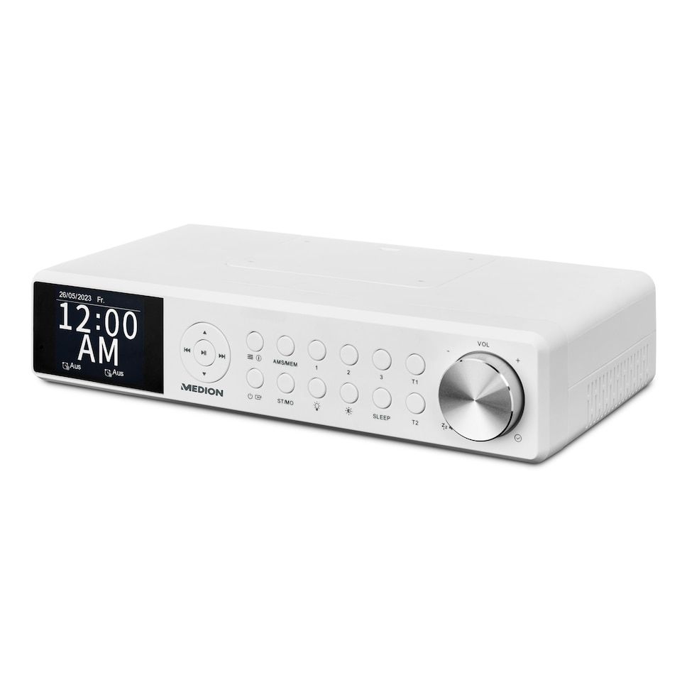 Medion Life P66750 DAB+/UKW Radiowecker Bluetooth (Weiß) 50073511