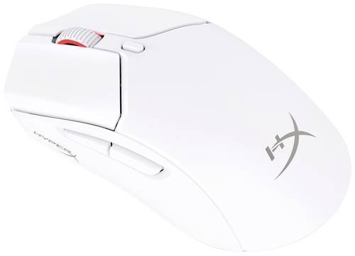 HyperX Pulsefire Haste 2 Gaming-Maus Bluetooth Optisch Weiß 6 Tasten 26000 dpi Beleuchtet