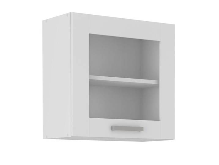 Mid.you Küchenoberschrank, Weiß, Glas, 1 Fächer, 60x58x31 cm, hängend, Küchen, Küchenmöbel, Küchenschränke, Küchenoberschränke