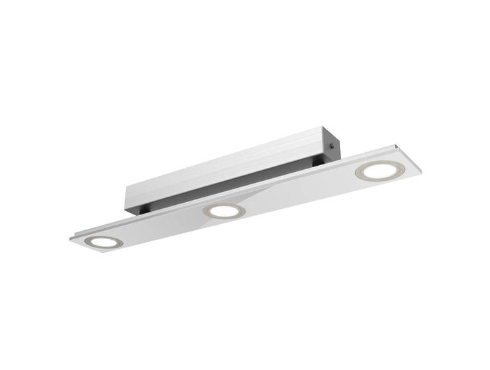 Evotec LED Deckenleuchte Pano, alu / grau / zink, für Wohn- / Esszimmer, Edelstahl, Modern, Deckenlampe