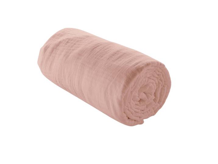 Douceur d´intérieur Betttuch Angelia 160/200 cm, Rosa, Naturmaterialen, 160x200 cm, Heimtextilien, Bettwäsche & Leintücher, Leintücher, Bettlaken