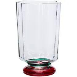 Hübsch, Vase, Verre Vase Grün/Rot (1x, 5 l)