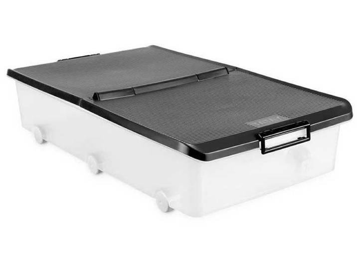 Tatay Collectie Nieuwe Opbergbox Voor Onder Het Bed 63l Transparant