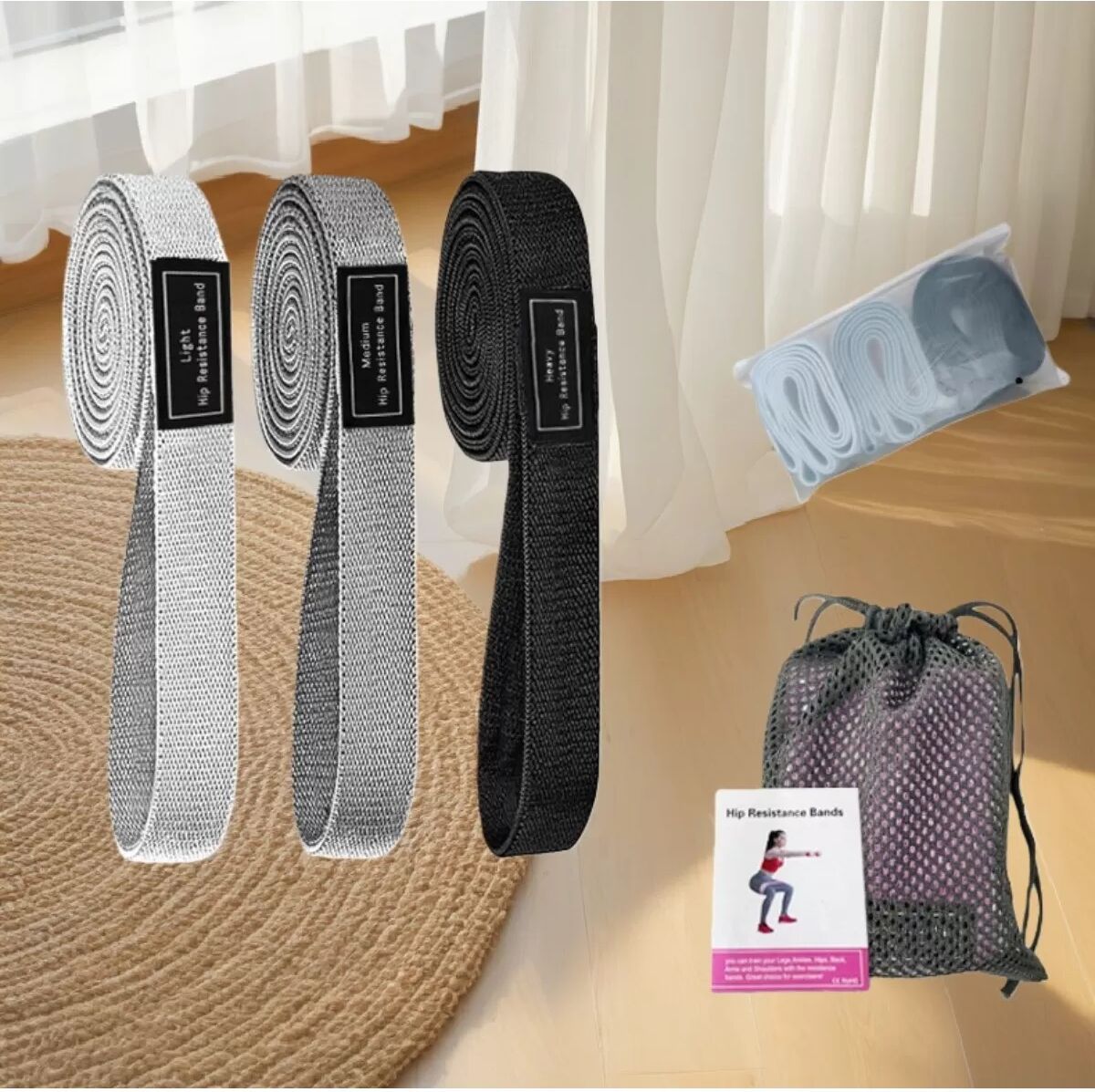 INF Bandes de Résistance Yoga : Bandes d'Exercice pour les Hanches pour l'Entraînement de Force et le Fitness