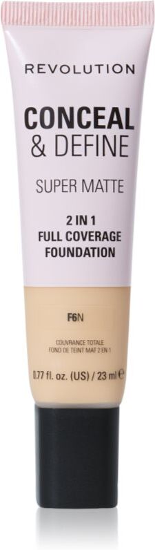 Revolution Conceal & Define Mattifying Foundation shade F6N 23 ml